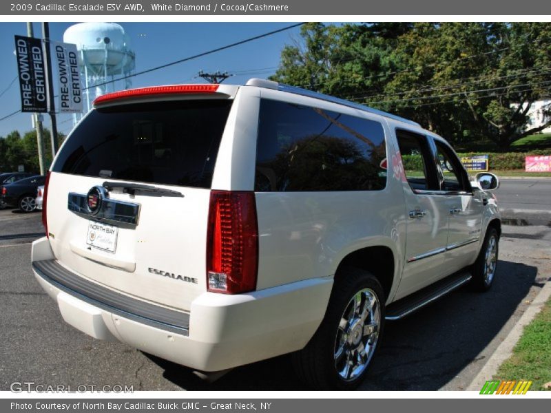 White Diamond / Cocoa/Cashmere 2009 Cadillac Escalade ESV AWD