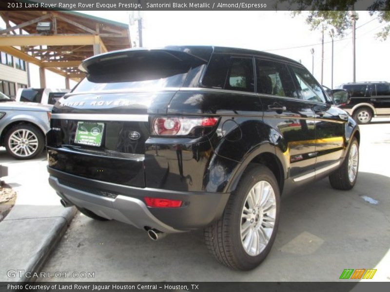 Santorini Black Metallic / Almond/Espresso 2013 Land Rover Range Rover Evoque Prestige