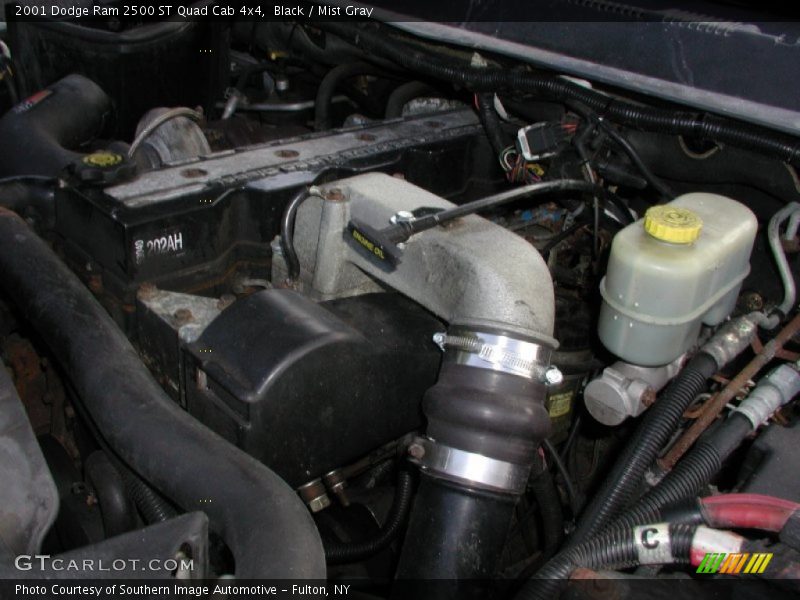 Black / Mist Gray 2001 Dodge Ram 2500 ST Quad Cab 4x4