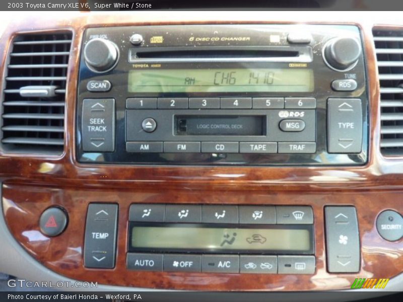 Super White / Stone 2003 Toyota Camry XLE V6