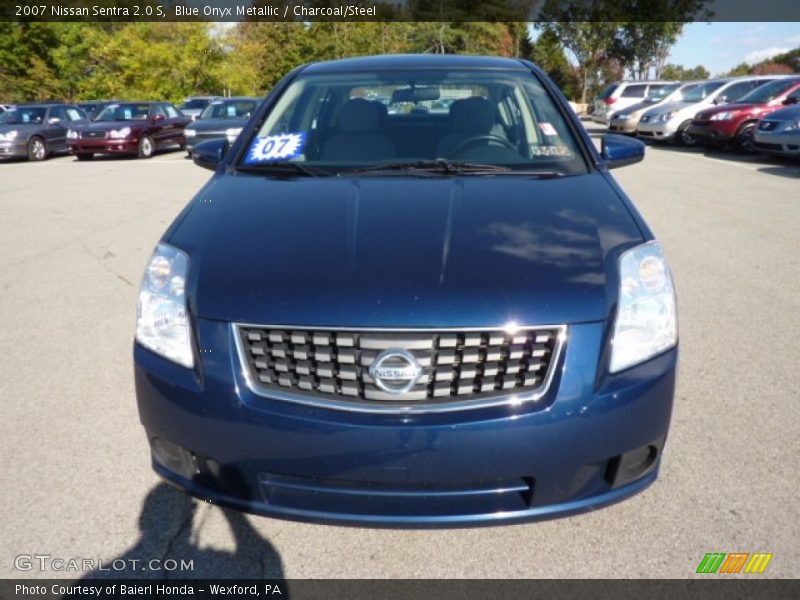 Blue Onyx Metallic / Charcoal/Steel 2007 Nissan Sentra 2.0 S