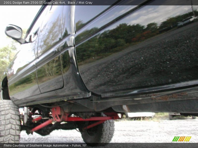 Black / Mist Gray 2001 Dodge Ram 2500 ST Quad Cab 4x4