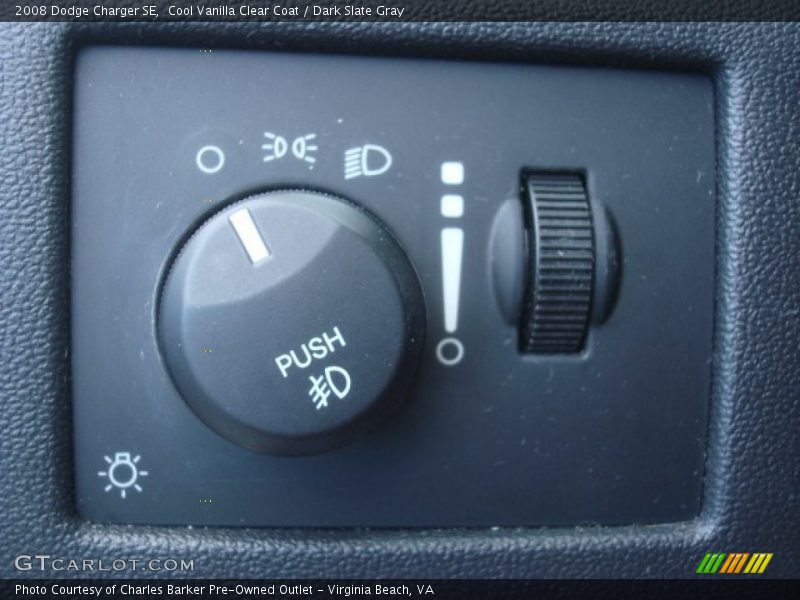 Cool Vanilla Clear Coat / Dark Slate Gray 2008 Dodge Charger SE