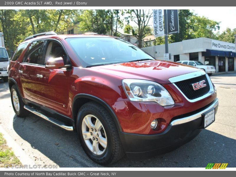 Red Jewel / Ebony 2009 GMC Acadia SLT AWD