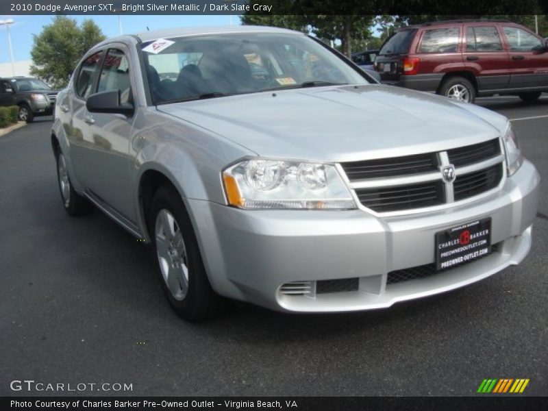 Bright Silver Metallic / Dark Slate Gray 2010 Dodge Avenger SXT