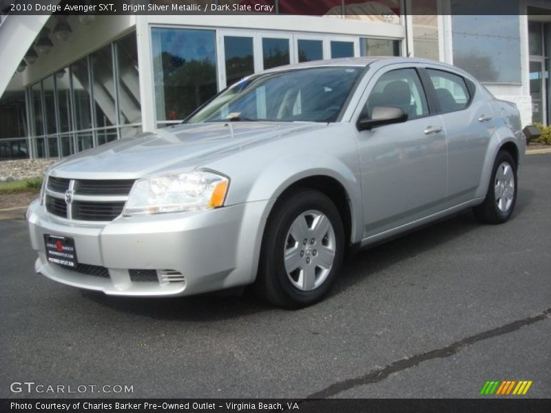 Bright Silver Metallic / Dark Slate Gray 2010 Dodge Avenger SXT