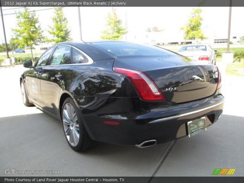 Ultimate Black Metallic / Jet/Ivory 2012 Jaguar XJ XJL Supercharged