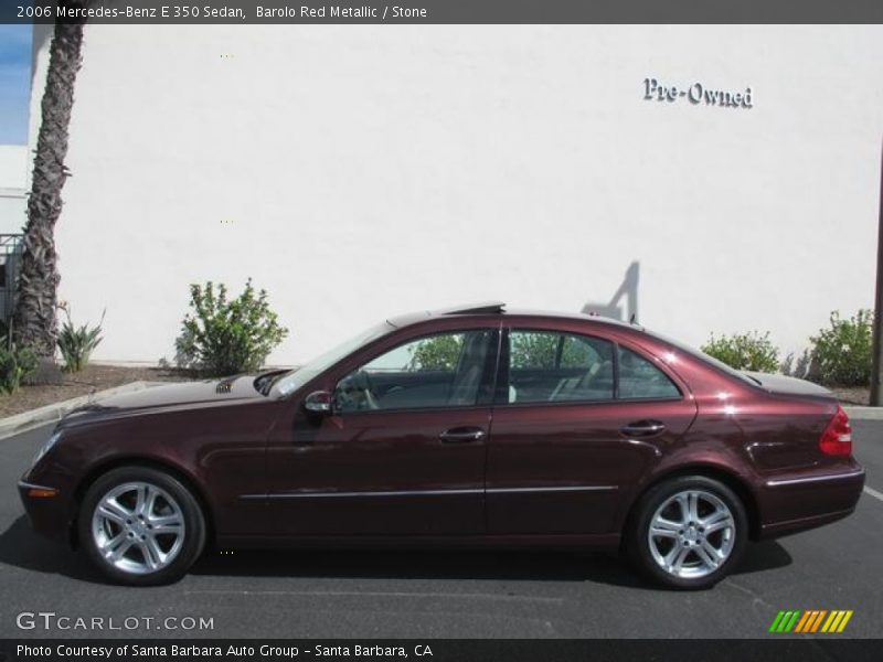 Barolo Red Metallic / Stone 2006 Mercedes-Benz E 350 Sedan