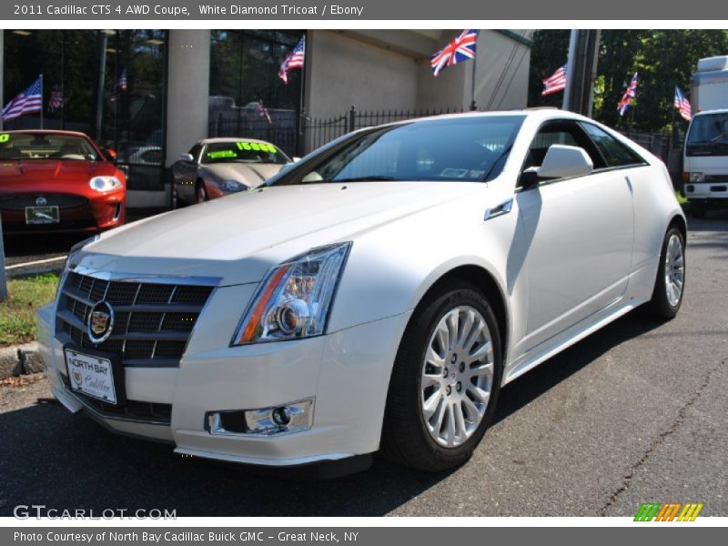 White Diamond Tricoat / Ebony 2011 Cadillac CTS 4 AWD Coupe