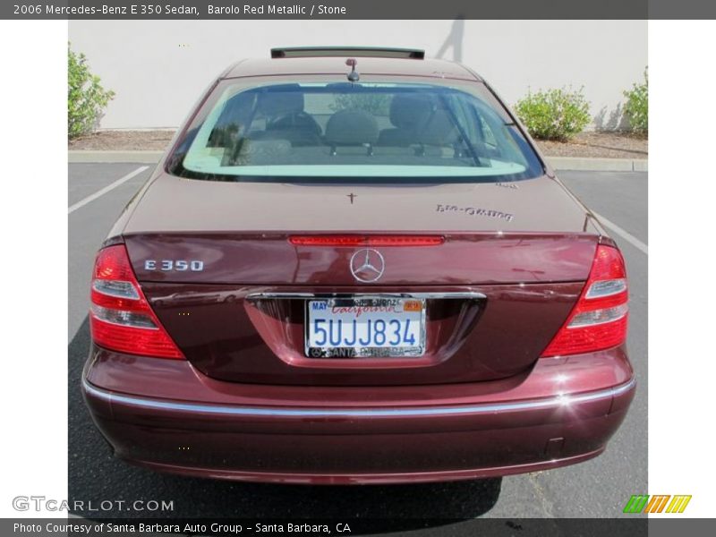 Barolo Red Metallic / Stone 2006 Mercedes-Benz E 350 Sedan