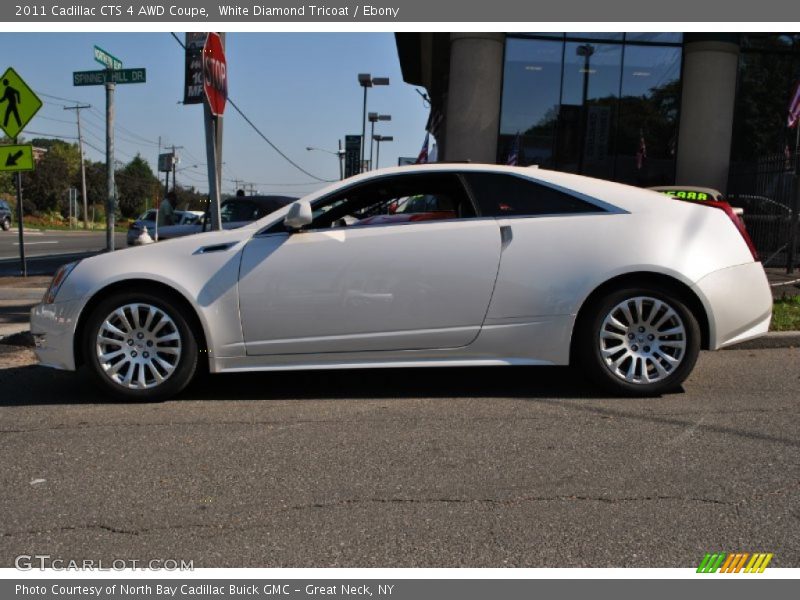 White Diamond Tricoat / Ebony 2011 Cadillac CTS 4 AWD Coupe