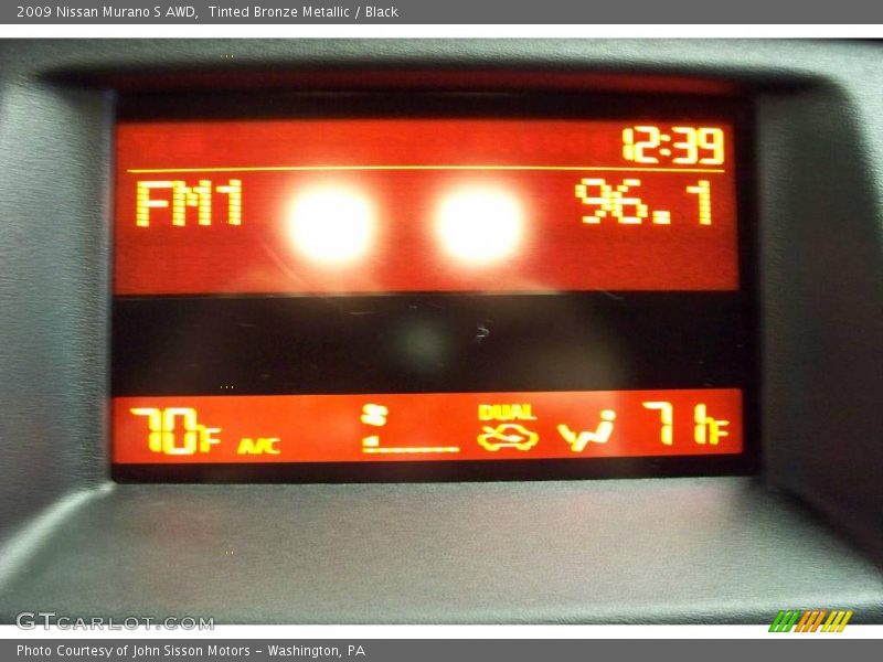 Tinted Bronze Metallic / Black 2009 Nissan Murano S AWD