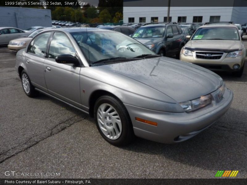 Silver / Gray 1999 Saturn S Series SL2 Sedan
