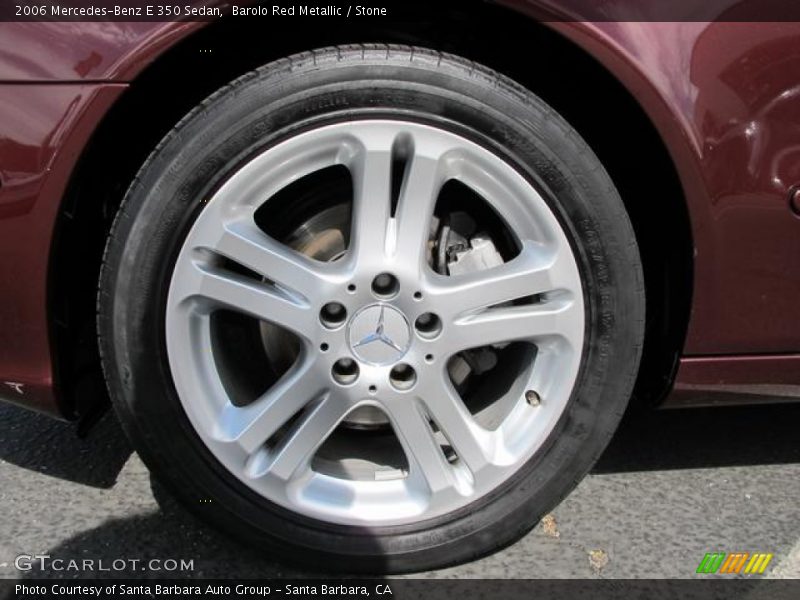 Barolo Red Metallic / Stone 2006 Mercedes-Benz E 350 Sedan