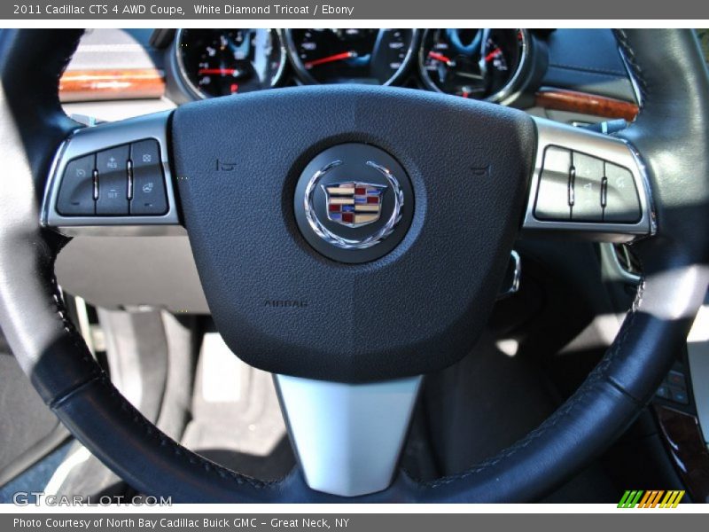White Diamond Tricoat / Ebony 2011 Cadillac CTS 4 AWD Coupe