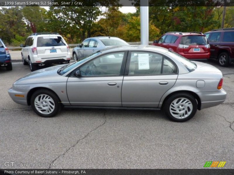 Silver / Gray 1999 Saturn S Series SL2 Sedan