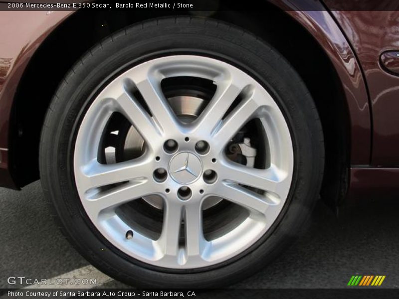 Barolo Red Metallic / Stone 2006 Mercedes-Benz E 350 Sedan
