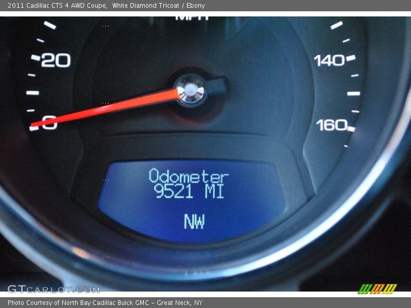 White Diamond Tricoat / Ebony 2011 Cadillac CTS 4 AWD Coupe