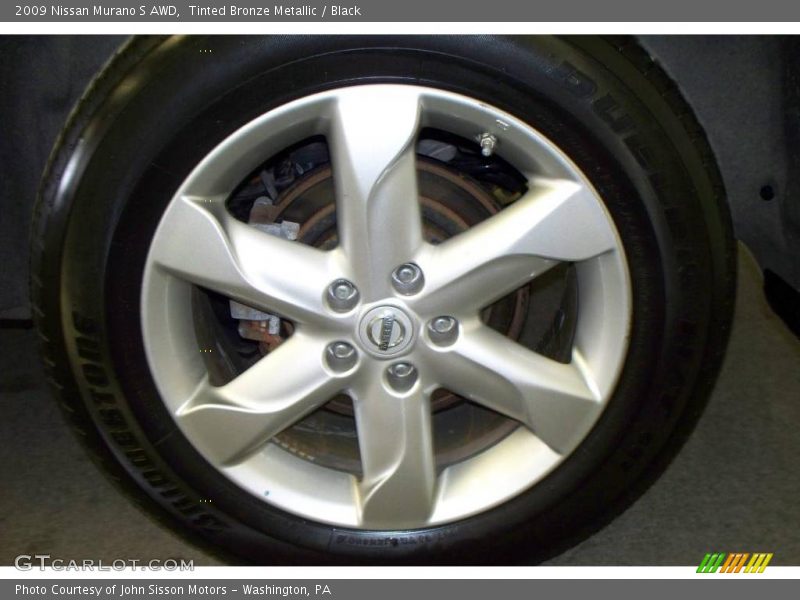 Tinted Bronze Metallic / Black 2009 Nissan Murano S AWD