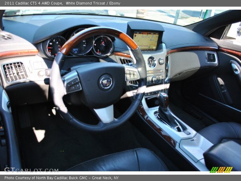 White Diamond Tricoat / Ebony 2011 Cadillac CTS 4 AWD Coupe