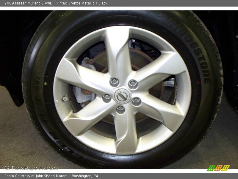 Tinted Bronze Metallic / Black 2009 Nissan Murano S AWD