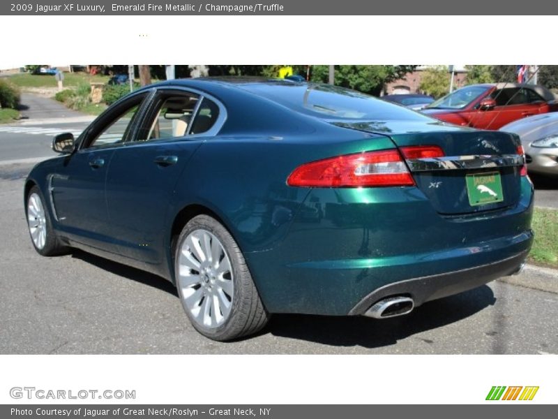 Emerald Fire Metallic / Champagne/Truffle 2009 Jaguar XF Luxury