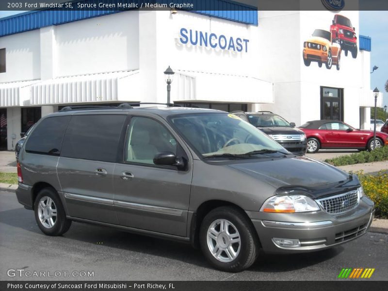 Spruce Green Metallic / Medium Graphite 2003 Ford Windstar SE