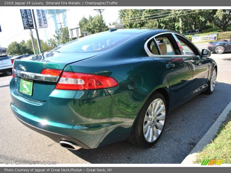 Emerald Fire Metallic / Champagne/Truffle 2009 Jaguar XF Luxury