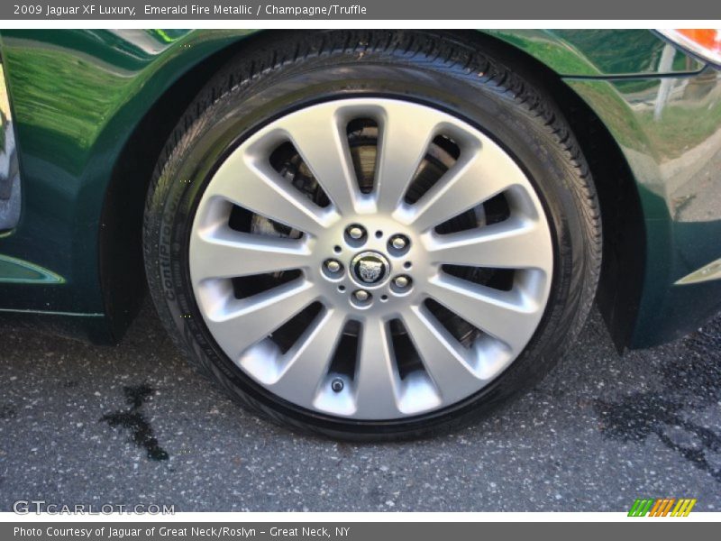 Emerald Fire Metallic / Champagne/Truffle 2009 Jaguar XF Luxury