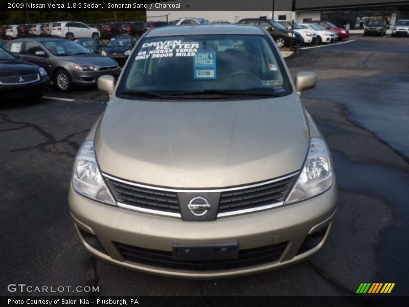 Sonoran Sand / Charcoal 2009 Nissan Versa 1.8 S Sedan