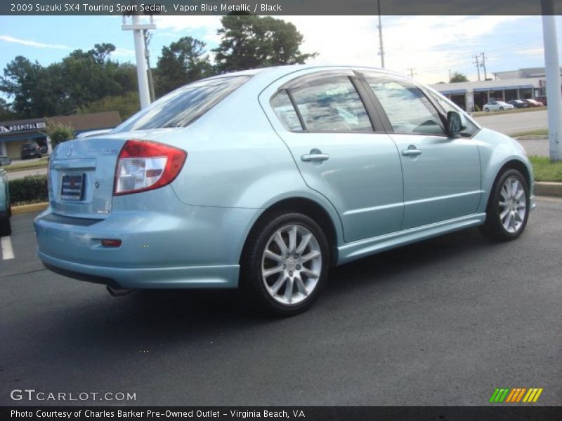 Vapor Blue Metallic / Black 2009 Suzuki SX4 Touring Sport Sedan