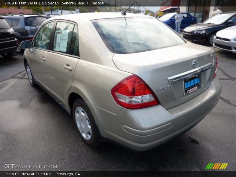 Sonoran Sand / Charcoal 2009 Nissan Versa 1.8 S Sedan