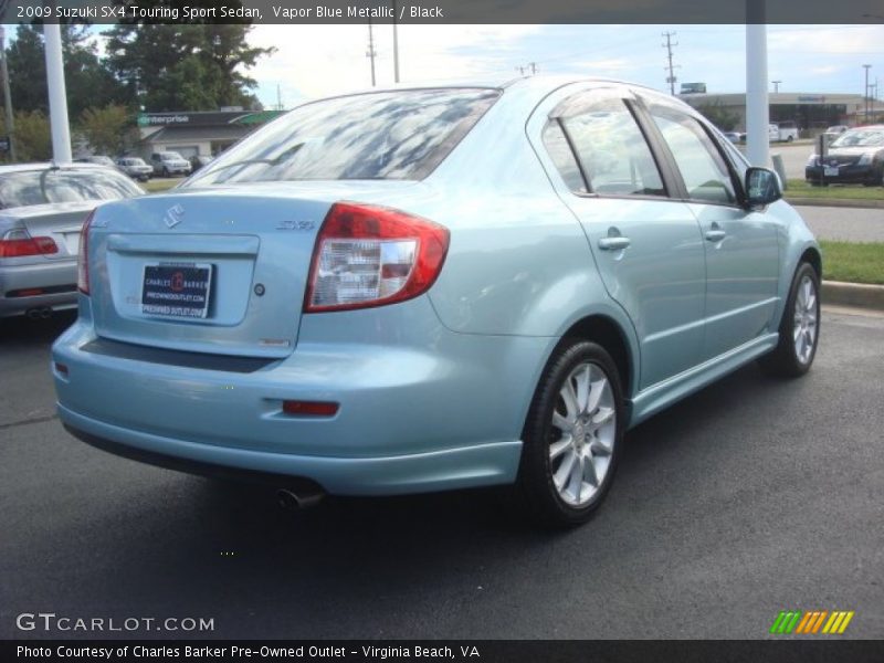 Vapor Blue Metallic / Black 2009 Suzuki SX4 Touring Sport Sedan