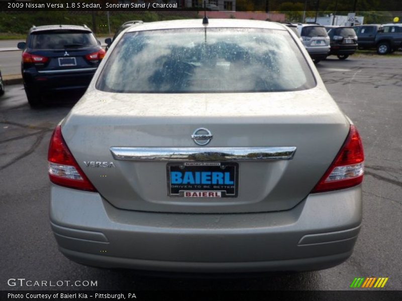 Sonoran Sand / Charcoal 2009 Nissan Versa 1.8 S Sedan