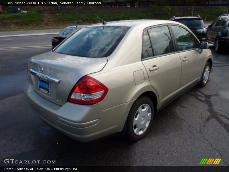 Sonoran Sand / Charcoal 2009 Nissan Versa 1.8 S Sedan