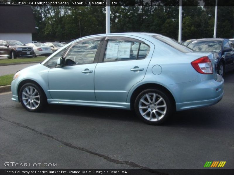Vapor Blue Metallic / Black 2009 Suzuki SX4 Touring Sport Sedan