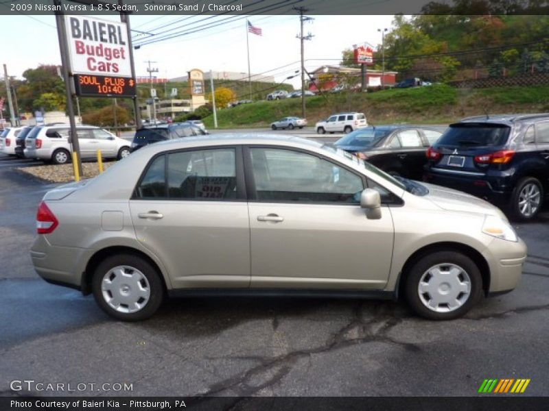 Sonoran Sand / Charcoal 2009 Nissan Versa 1.8 S Sedan