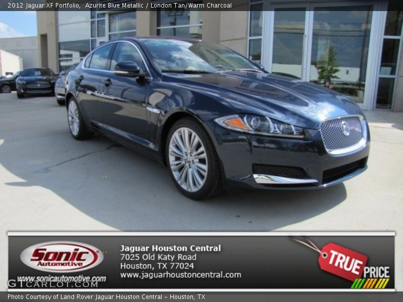 Azurite Blue Metallic / London Tan/Warm Charcoal 2012 Jaguar XF Portfolio