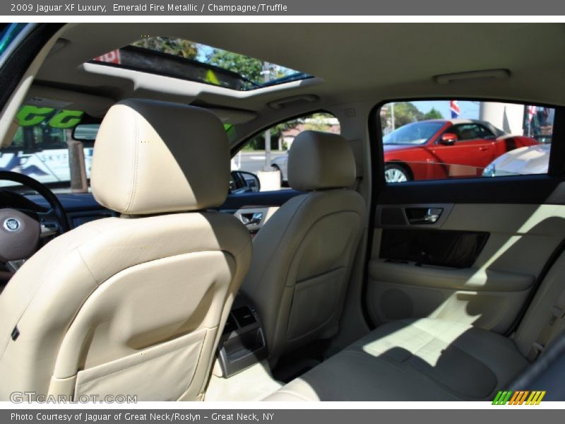 Emerald Fire Metallic / Champagne/Truffle 2009 Jaguar XF Luxury