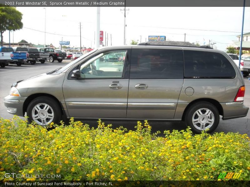 Spruce Green Metallic / Medium Graphite 2003 Ford Windstar SE