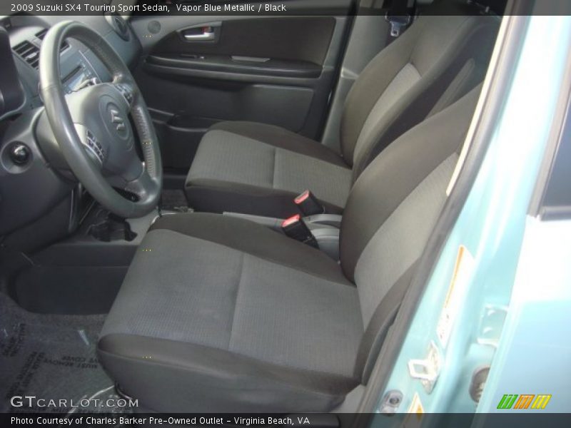 Vapor Blue Metallic / Black 2009 Suzuki SX4 Touring Sport Sedan