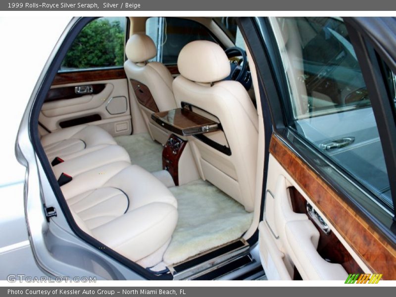 Rear Seat of 1999 Silver Seraph 