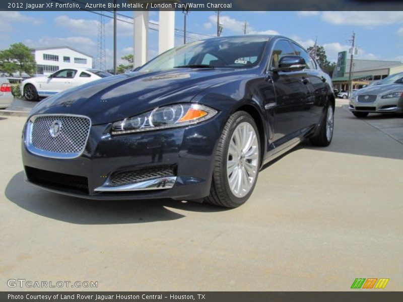 Azurite Blue Metallic / London Tan/Warm Charcoal 2012 Jaguar XF Portfolio
