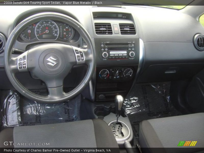 Vapor Blue Metallic / Black 2009 Suzuki SX4 Touring Sport Sedan