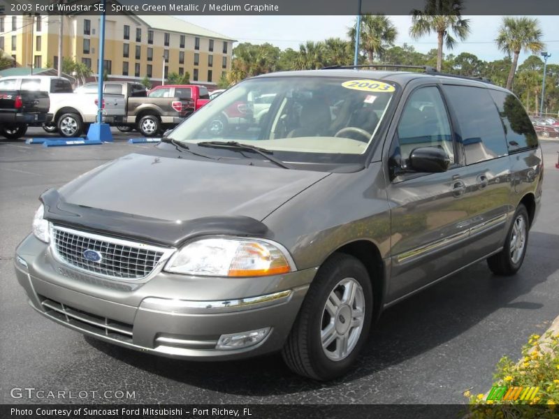 Spruce Green Metallic / Medium Graphite 2003 Ford Windstar SE