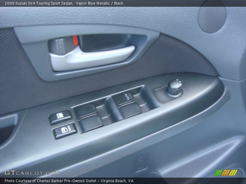 Vapor Blue Metallic / Black 2009 Suzuki SX4 Touring Sport Sedan