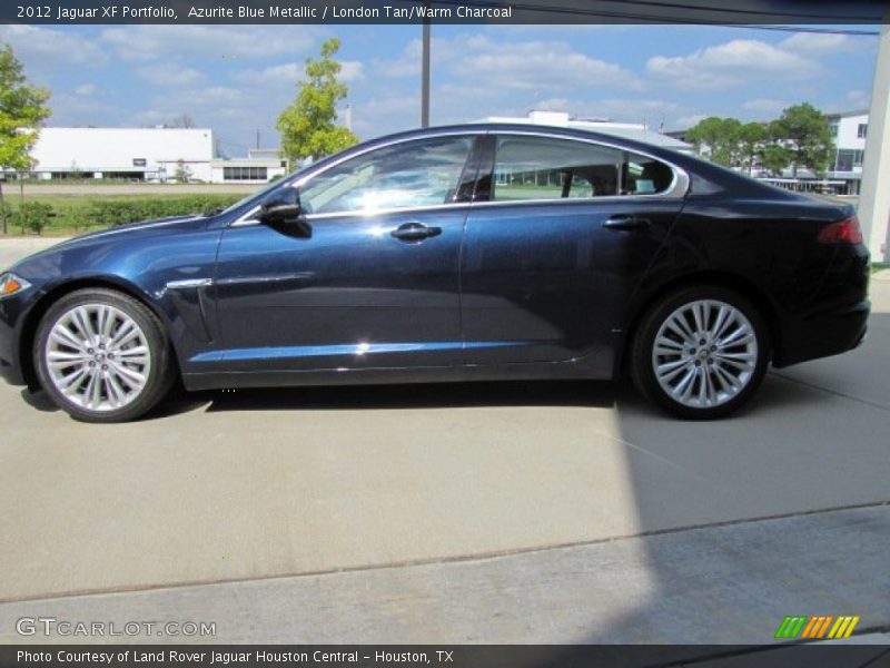Azurite Blue Metallic / London Tan/Warm Charcoal 2012 Jaguar XF Portfolio