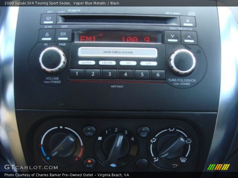 Vapor Blue Metallic / Black 2009 Suzuki SX4 Touring Sport Sedan