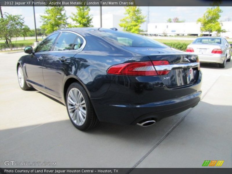 Azurite Blue Metallic / London Tan/Warm Charcoal 2012 Jaguar XF Portfolio