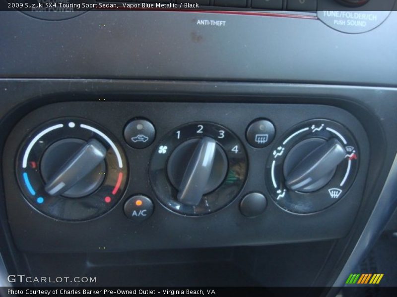 Vapor Blue Metallic / Black 2009 Suzuki SX4 Touring Sport Sedan